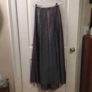 Vintage Express high-waisted iridescent asymmetric skirt